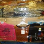 palette d'environ 400 pièces de textile homme et femme