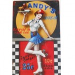 palette de 100 plaques vintage en métal Dimensions 40X25 cm