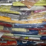 palette de 200 pièces de linge de maison rideaux, taies, voilages, etc