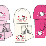 48 sets de 3 pièces Hello Kitty bonnet, gant, écharpe tailles 52.54