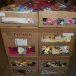 lot d'articles de mercerie couture, semelles, lacets, etc